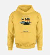 Thumbnail for F-14A TOMCAT design on yellow hoodie single side