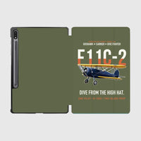 Thumbnail for F11C-2 Goshawk Dive from the High Hat design on green army samsung tablet tablet case