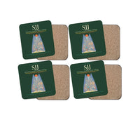 Thumbnail for Sarajevo International Airport SJJ Coaster 4-Pieces-Set - Dark Green