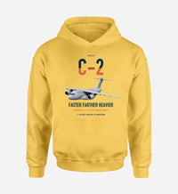 Thumbnail for Kawasaki C-2 design on yellow double-side hoodie, single-side print
