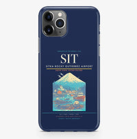 Thumbnail for Sitka Airport (SIT) design on navy blue iPhone 16 Pro MagSafe case