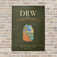 Thumbnail for Darwin International Airport DRW - Canvas Framed - Green Army