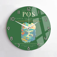 Thumbnail for Piarco International Airport POS Wall-Clock No-Frame - Green
