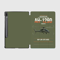 Thumbnail for AgustaWestland AH-129D Mangusta design on green army samsung tablet tablet case