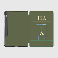 Thumbnail for Tehran Imam Khomeini International Airport (IKA) design on green army samsung tablet tablet case