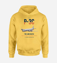 Thumbnail for P-3C Orion design on yellow double-side hoodie, single-side print