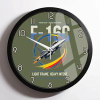 Thumbnail for F-16C Fighting Falcon design on green army framed wall clock
