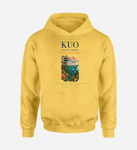 Thumbnail for Kuopio Airport (KUO) design on yellow hoodie single-side print