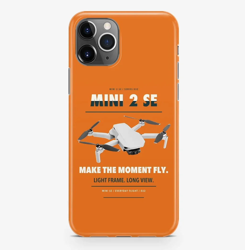 DJI Mini 2 SE Case ProMax design on orange iphone case promax