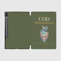 Thumbnail for Yellowstone Regional Airport (COD) design on green army samsung tablet tablet case