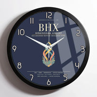 Thumbnail for Birmingham Airport BHX Wall-Clock Framed - Navy Blue