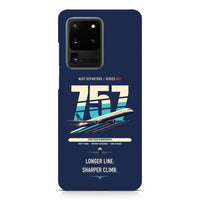 Thumbnail for Boeing 757-300 design on samsung case - navy blue