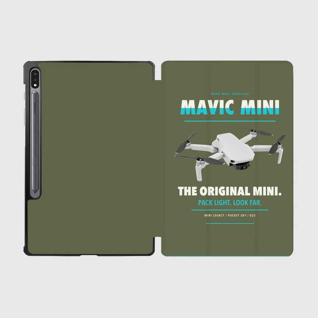 DJI Mavic Mini design on green army samsung tablet tablet case