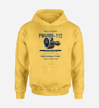 Thumbnail for PW4000-112 design on yellow hoodie single side