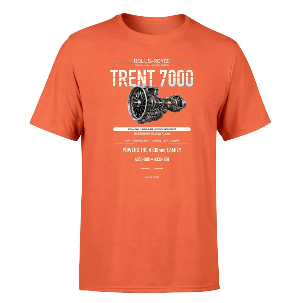 Trent 7000 design on orange single side