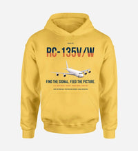 Thumbnail for RC-135V W Rivet Joint design on yellow double-side hoodie, single-side print