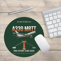 Thumbnail for Airbus A330 MRTT design on dark green round mouse pad