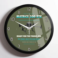 Thumbnail for DJI Matrice 300 RTK design on green army framed wall clock