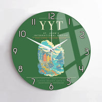 Thumbnail for St. John's International Airport YYT Wall-Clock No-Frame - Green
