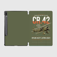 Thumbnail for Fiat CR.42 Falco design on green army samsung tablet tablet case