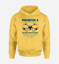 Thumbnail for Skyfront Perimeter 8 design on yellow hoodie single side