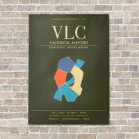 Thumbnail for Valencia Airport VLC - Canvas Framed - Green Army
