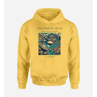Thumbnail for VINTAGE G4059 - The Harbor Circle - Premium Hoodie design on yellow premium