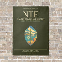 Thumbnail for Nantes Atlantique Airport NTE - Canvas Framed - Green Army