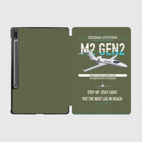 Thumbnail for Cessna Citation M2 Gen2 design on green army samsung tablet tablet case