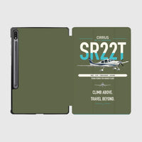 Thumbnail for Cirrus SR22T design on green army samsung tablet tablet case