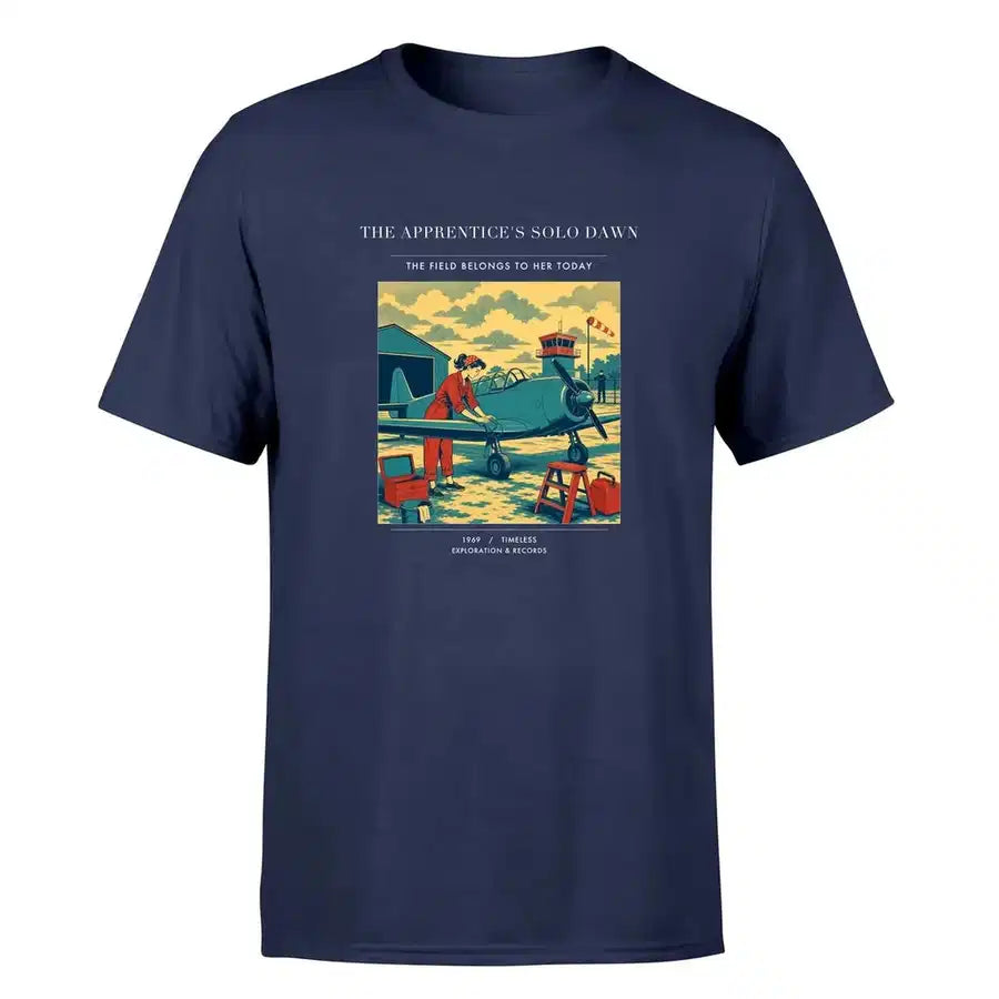 VINTAGE G4427 - The Apprentice's Solo Dawn - Premium T-Shirt design on navyblue premium t shirt