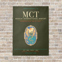Thumbnail for Muscat International Airport MCT - Canvas Framed - Green Army