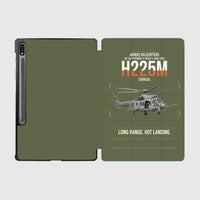 Thumbnail for Airbus Helicopters H225M Caracal design on green army samsung tablet tablet case
