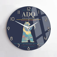 Thumbnail for Kodiak Airport ADQ Wall-Clock No-Frame - Navy Blue