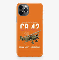 Thumbnail for Fiat CR.42 Falco design on orange magsafe iphone case, for iPhone Pro Max