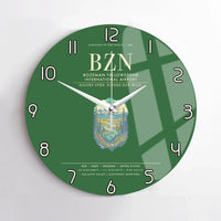 Thumbnail for Bozeman Yellowstone International Airport BZN Wall-Clock No-Frame - Green