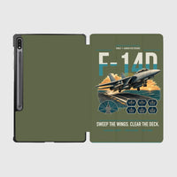 Thumbnail for F-14D Tomcat design on green army samsung tablet tablet case