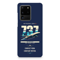 Thumbnail for Boeing 737-700 NG design on samsung case - navy blue