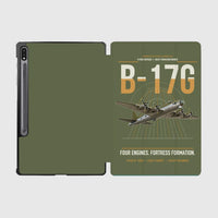 Thumbnail for B-17G Flying Fortress design on green army samsung tablet tablet case