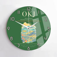 Thumbnail for Okayama Momotaro Airport OKJ Wall-Clock No-Frame - Green