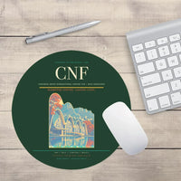 Thumbnail for Tancredo Neves International Airport (CNF) design on dark green round mouse pad