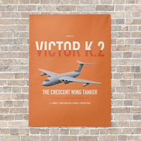 Thumbnail for Handley Page Victor K.2 vertical canvas print - no frame - orange background