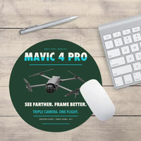 Thumbnail for DJI Mavic 4 Pro design on dark green round mouse pad