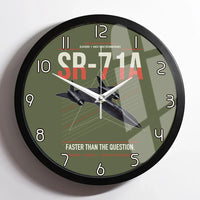 Thumbnail for SR-71A Blackbird design on green army framed wall clock