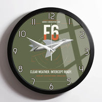 Thumbnail for Hawker Hunter F6 design on green army framed wall clock