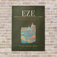 Thumbnail for Buenos Aires Ministro Pistarini International Airport EZE - Canvas Framed - Green Army