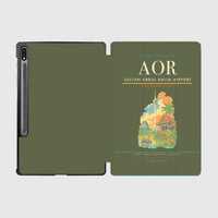 Thumbnail for Sultan Abdul Halim Airport (AOR) design on green army samsung tablet tablet case