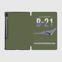 Thumbnail for B-21 Raider design on green army samsung tablet tablet case