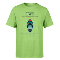 Thumbnail for Afonso Pena International Airport (CWB) T-Shirt single-side front print in Light Green | afonso-pena-international-airport-cwb-double-side-t-shirt