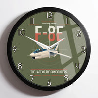 Thumbnail for F-8E Crusader design on green army framed wall clock